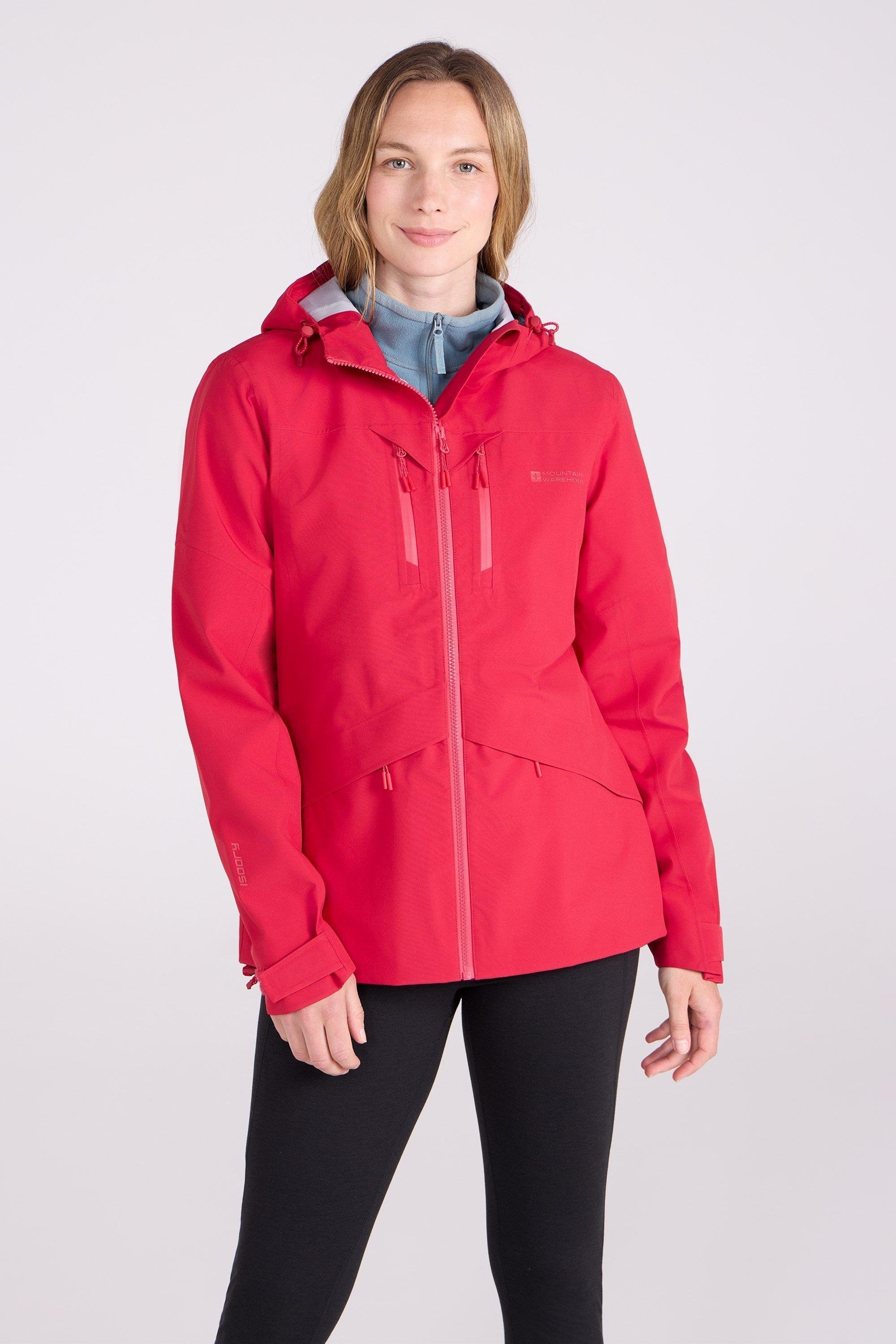 Mountain Warehouse - "Rhine Extreme" Jacke, wasserfest für Damen, 3 Lagen (Dunkelrot)
