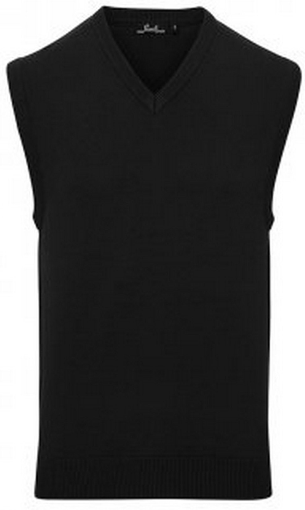 Premier Herren Pullunder mit V-Ausschnitt (Schwarz)