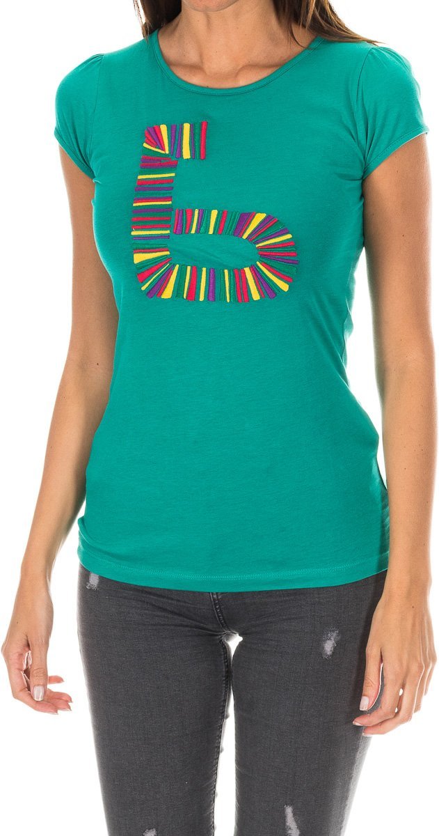 Kurzarm-T-Shirt mit Rundhalsausschnitt für Frauen ADM0083