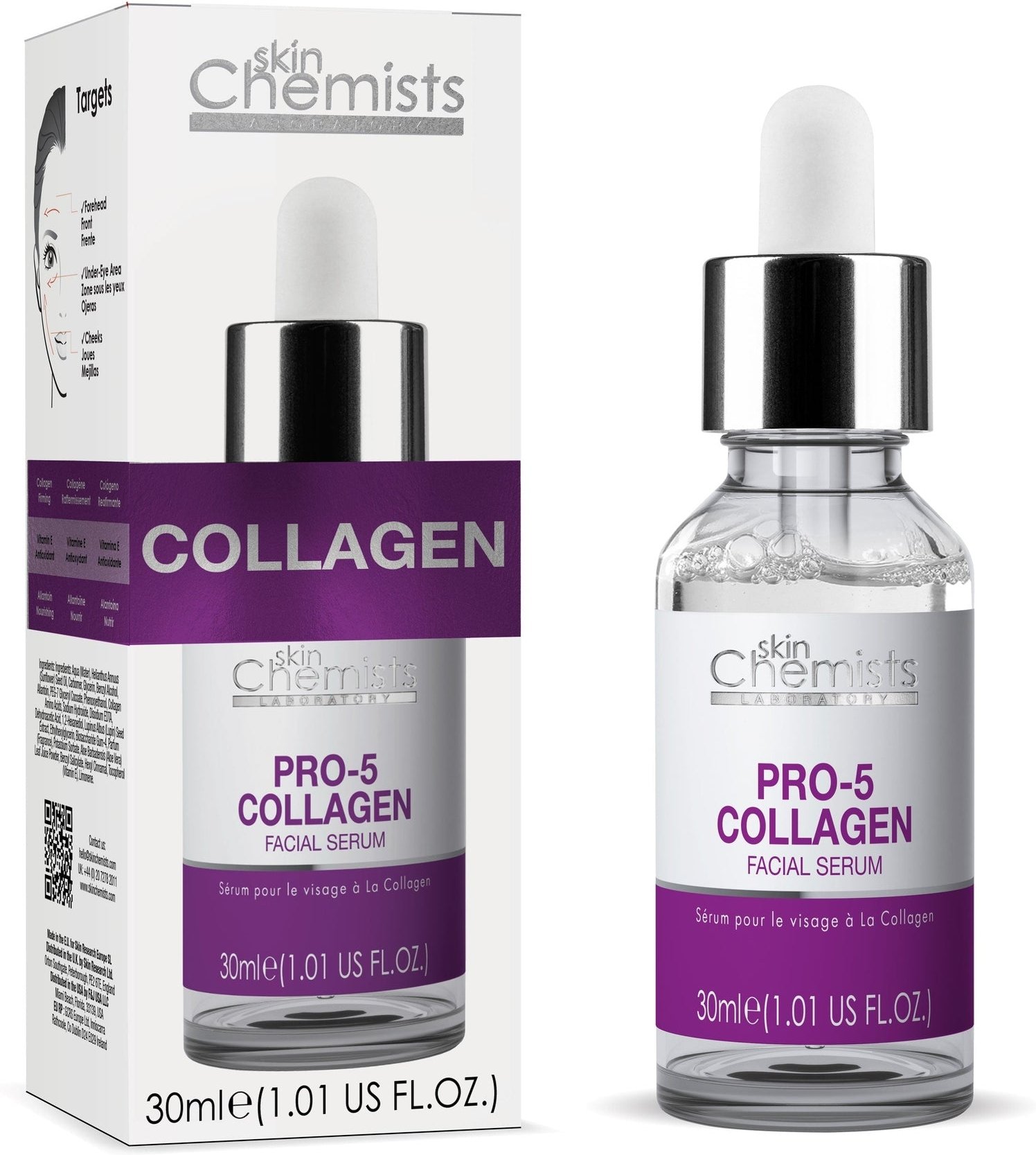 skinChemists Pro-Collagen 5 Gesichtsserum 30ml