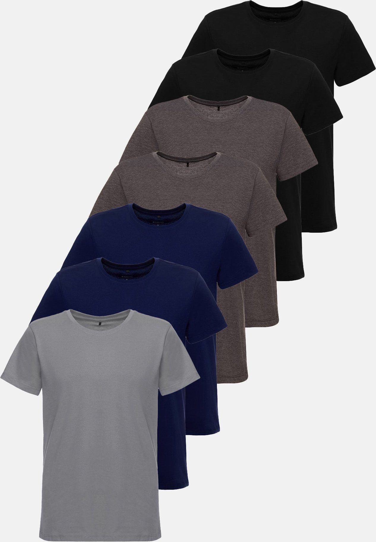 Thumbnail - Tazzio Herren T-Shirt Rundhals 7er-Pack