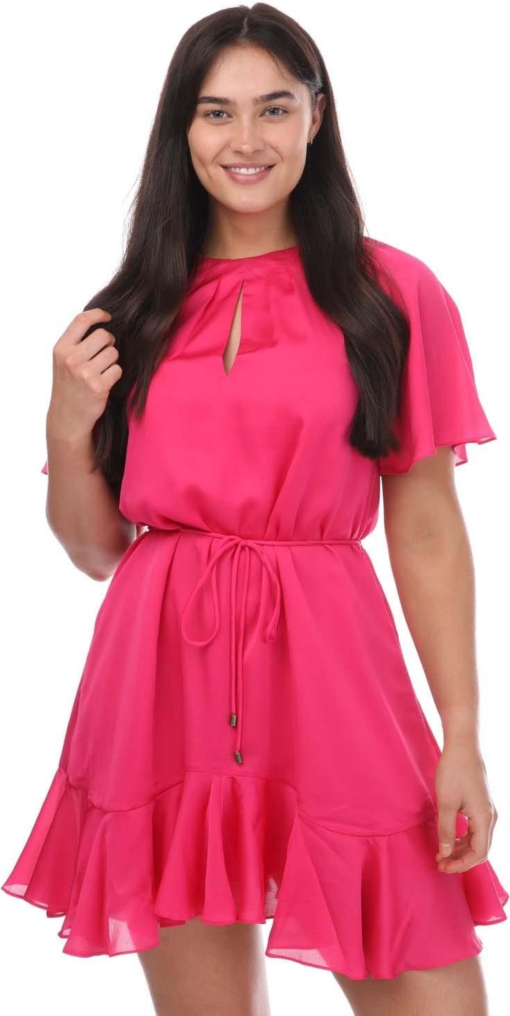 Ted Baker - "Elsieee" Minikleid Geriffelter Saum für Damen (Pink)
