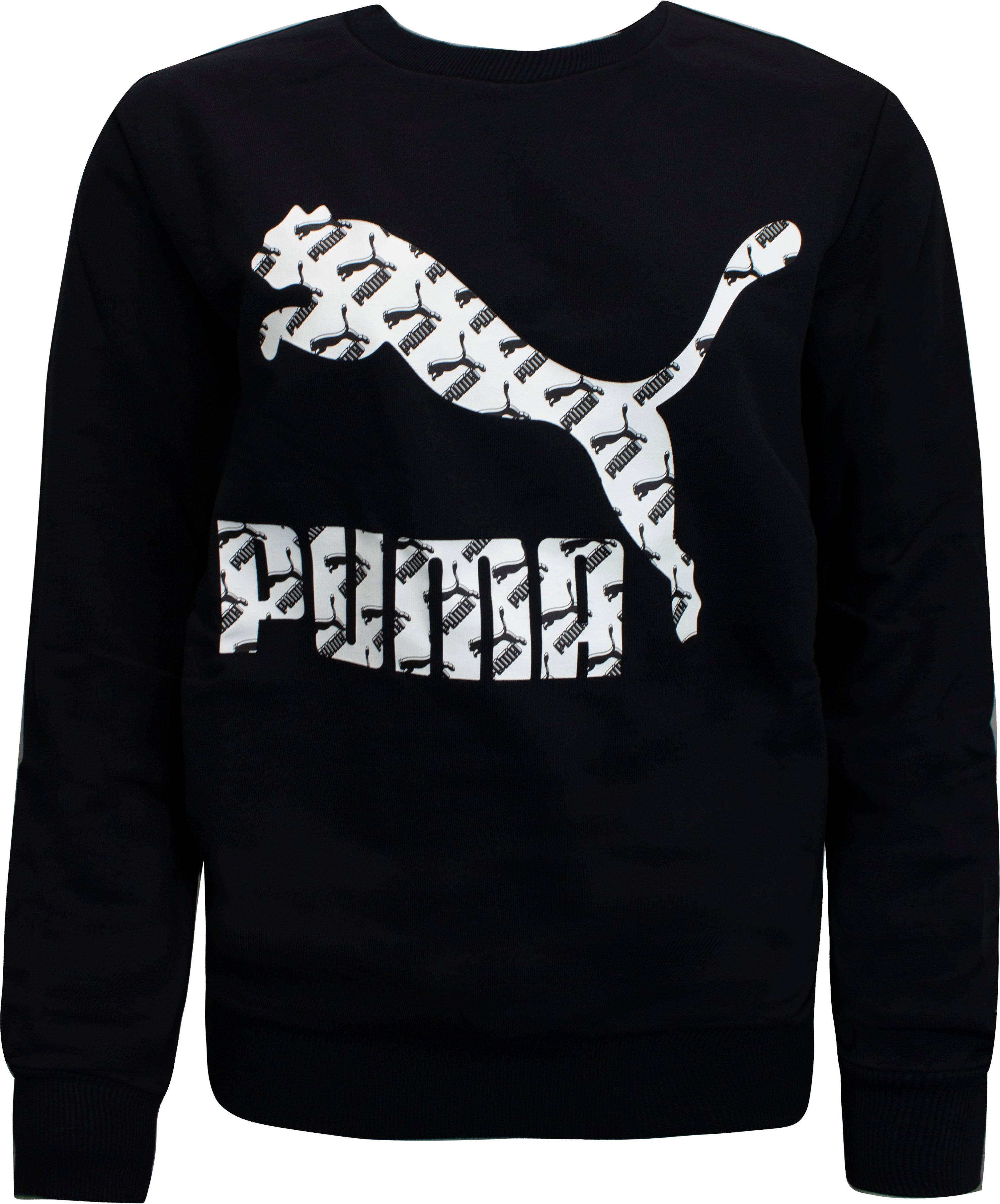 Thumbnail - Puma Logo Crew Füllung Sweatshirt Grafikpullover Schwarz - Herren