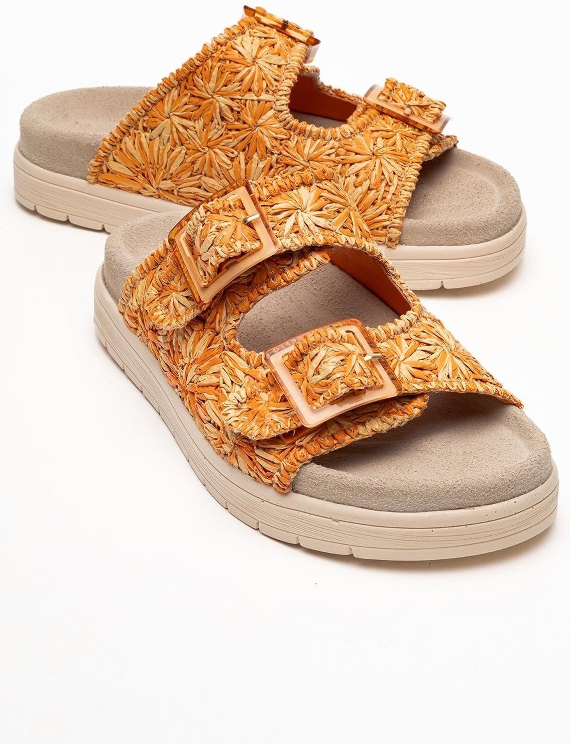 Milana Leder Double‑Strap Sandale (Women)