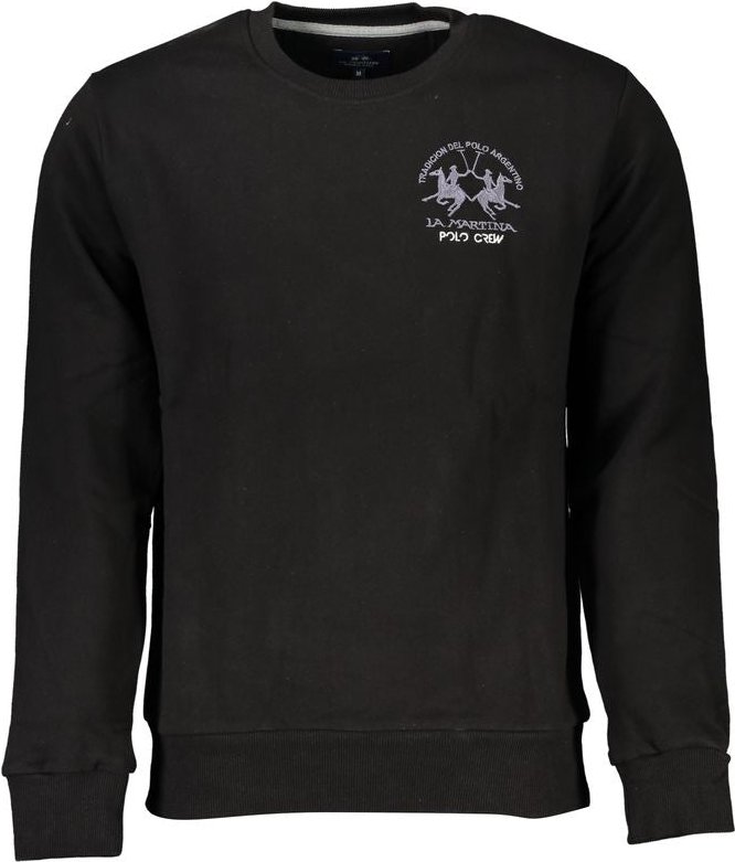 La Martina Schwarzer Baumwollpullover für Herren