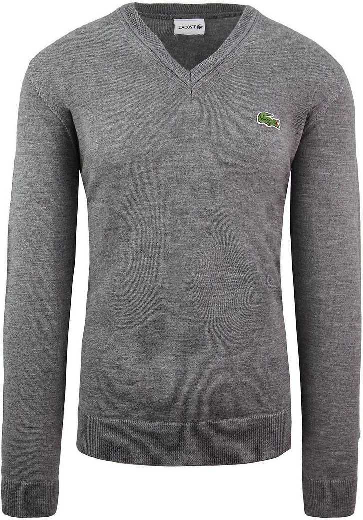 Lacoste Wollmenschen grauer Pullover