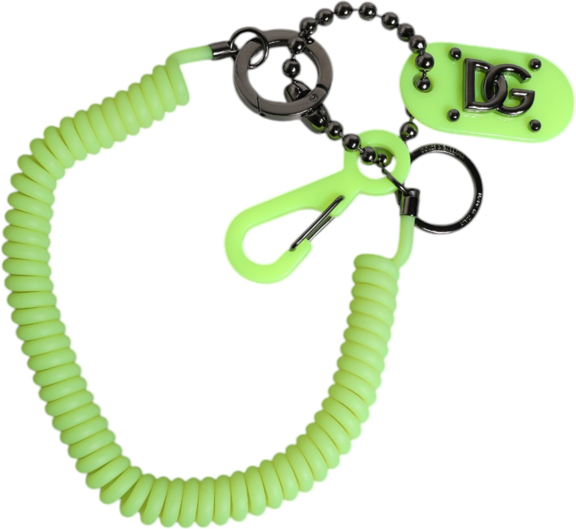 Grüner Federnder Schlüsselhalter DG-Logo Herren Schlüsselanhänger Schlüsselring