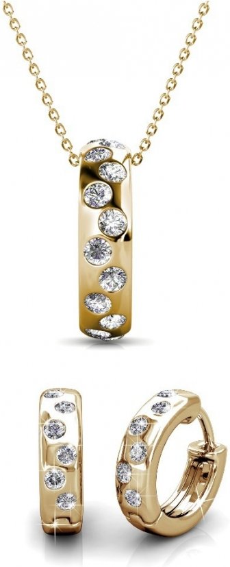 Set Freude: Gold und Kristall