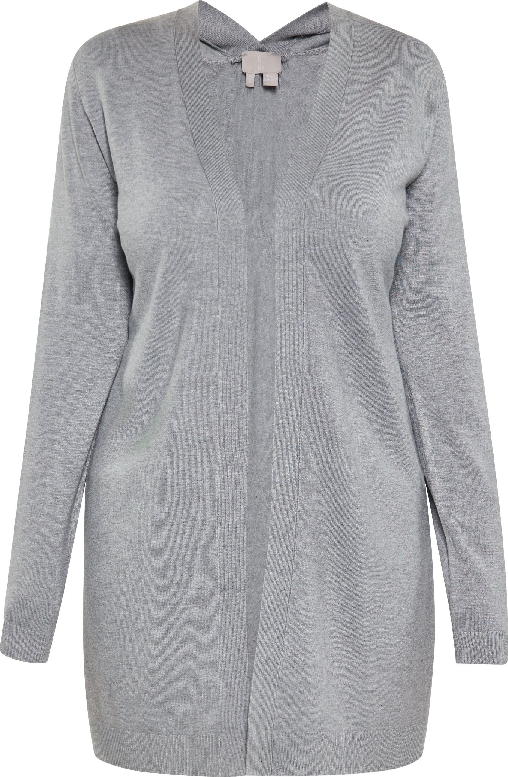 RISA Strickjacke Damen grau melange