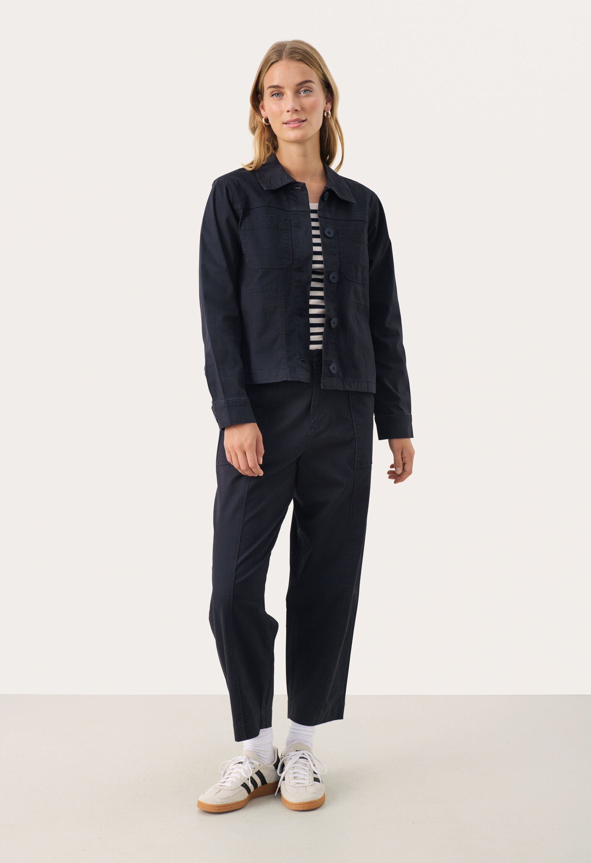 Jacke Gerade Passform Dark Navy