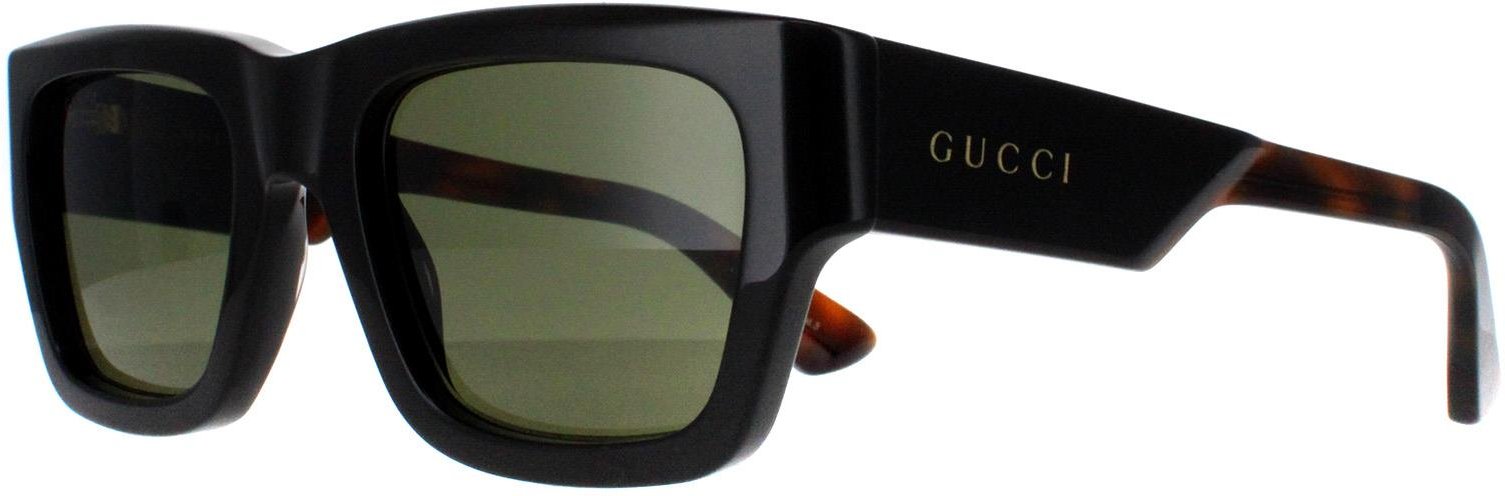 Gucci Square Herren Dunkelbraun mit Havanna Grün GG1668S