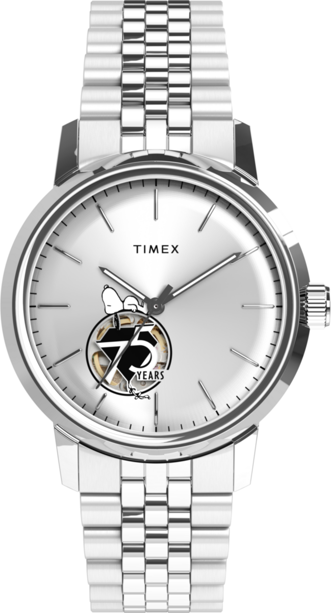 Timex Peanuts Marlin Silber Herren Armbanduhr TW2Y45000