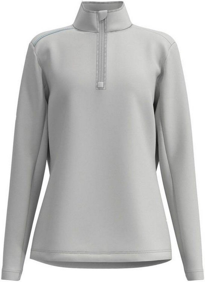 Forelson - "Broadway" Base Layer Oberteil mit kurzem Reißverschluss für Damen - Emblem (Grau)