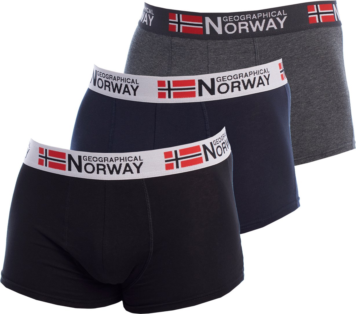 Thumbnail - Pack-3 Boxershorts Geographical Norway GN1000 Mann