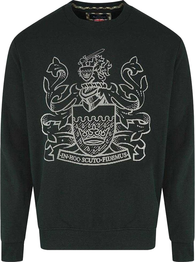 Aquascutum - "Aldis" Sweatshirt für Herren, Logo (Schwarz)