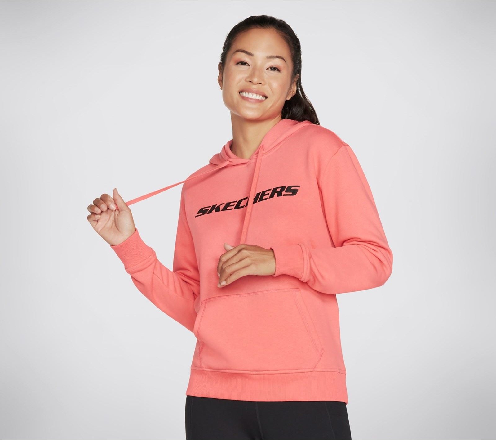 Skechers Performance Heritage Pullover Baumwolle Damen Pfirsich Kapuzenpullover