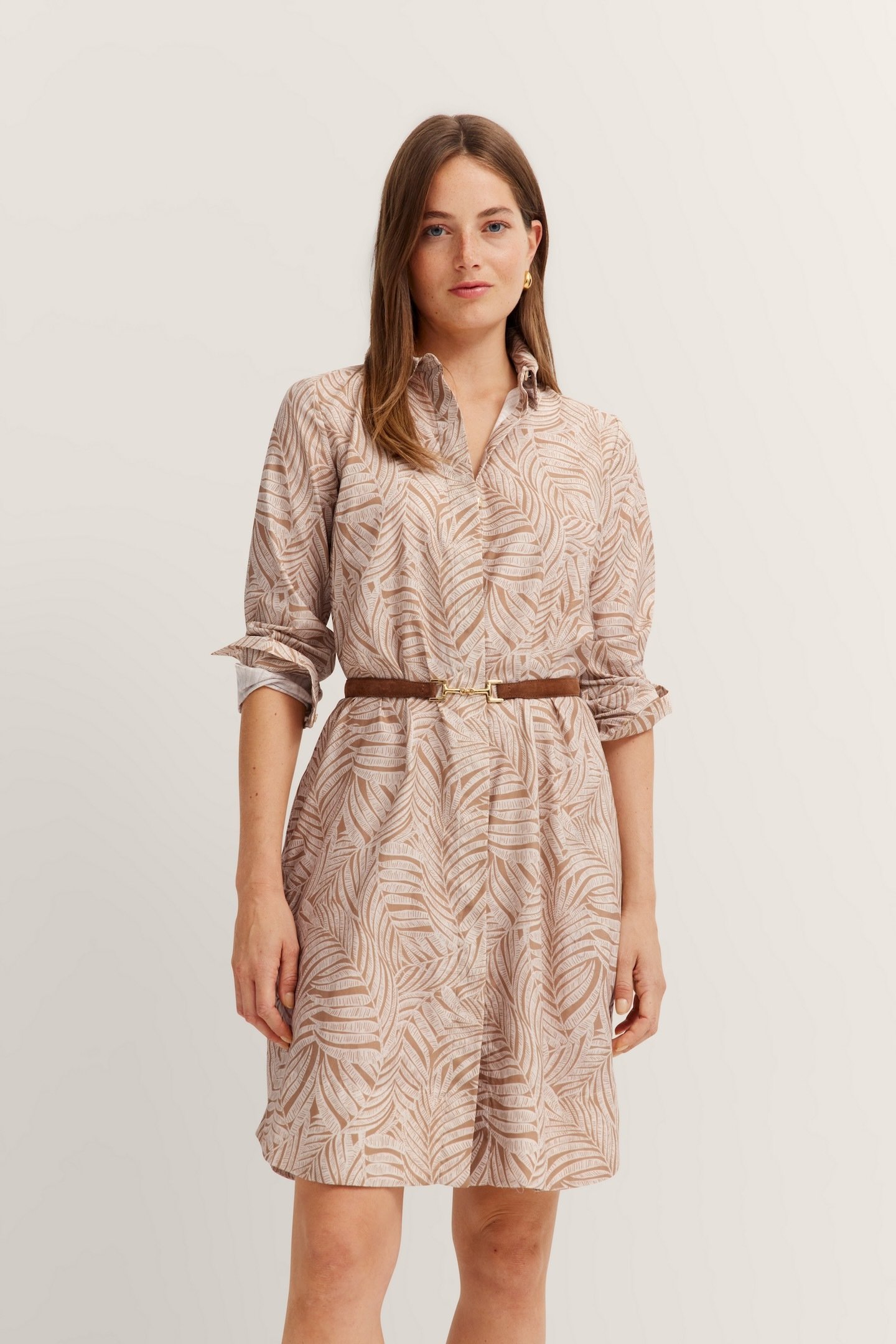 Bugatti Damen Hemdblusenkleid mit grafischem Print