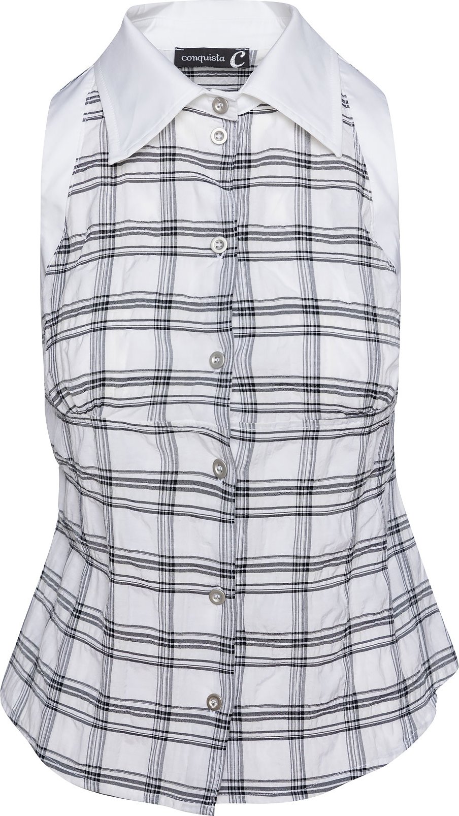 Ärmelloses Karohemd