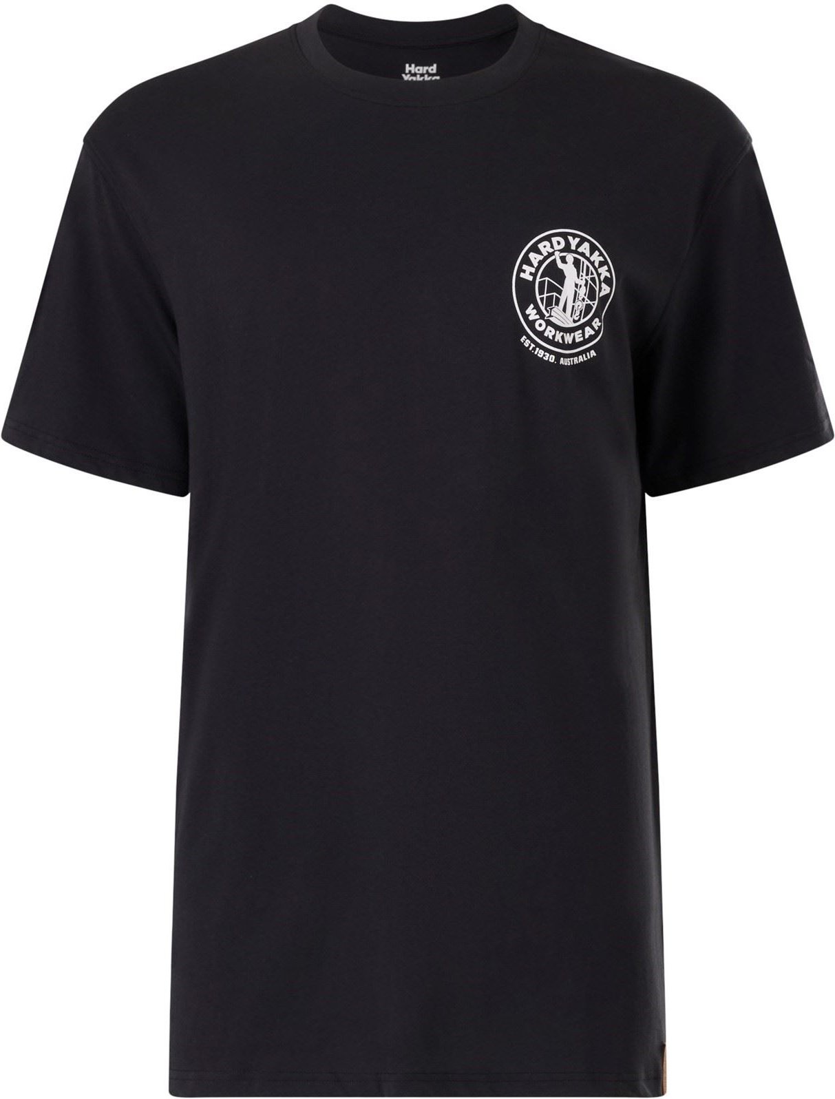 Hard Yakka Heritage Icon Baumwoll Herren T-Shirt schwarz