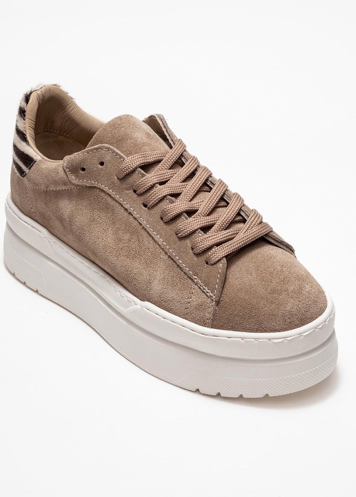 Anabel Leder Plateau Turnschuhe Damen