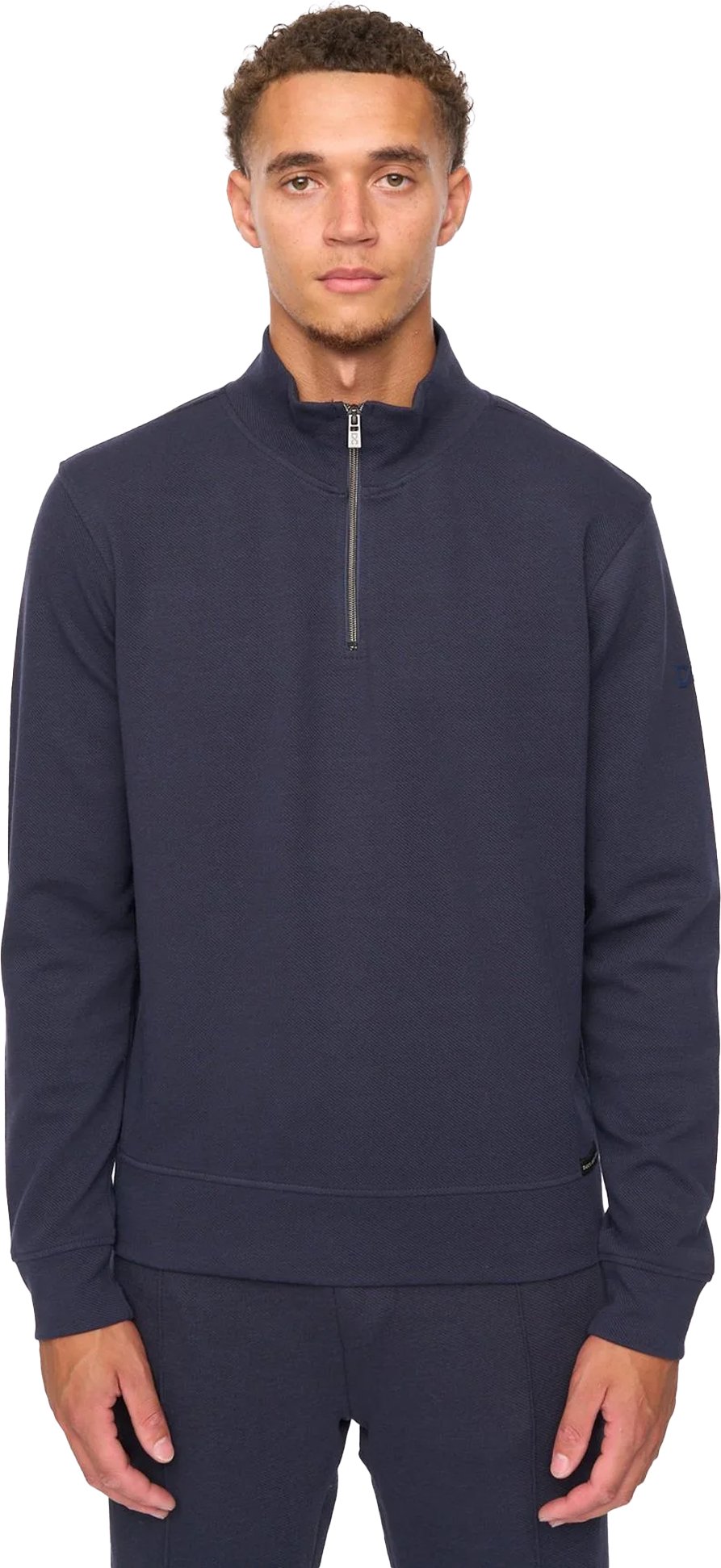 Duck and Cover - "Slellmoore" Sweatshirt für Herren, mit kurzem Reißverschluss (Marine)