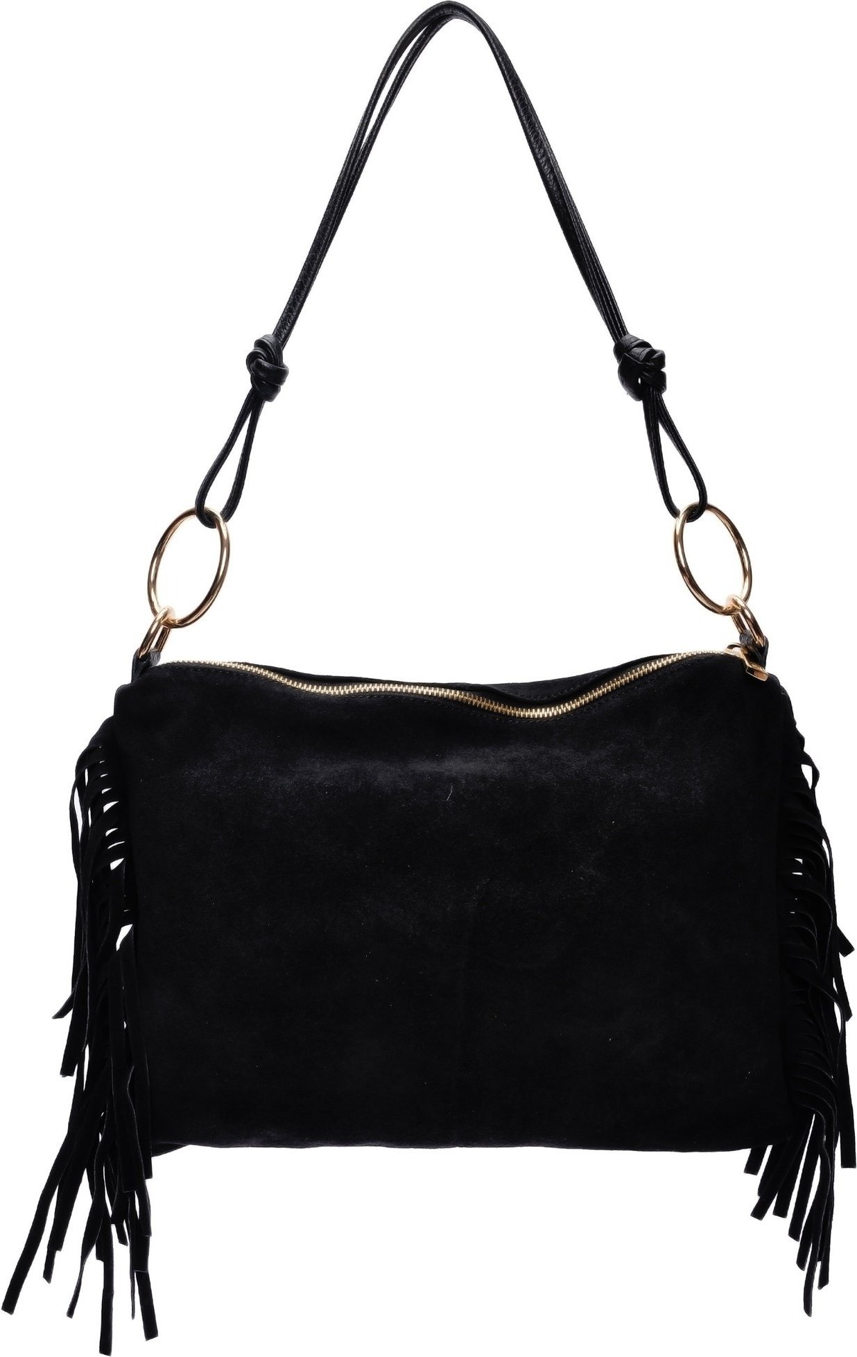 Isabella Rhea Schwarz Rindsledertasche