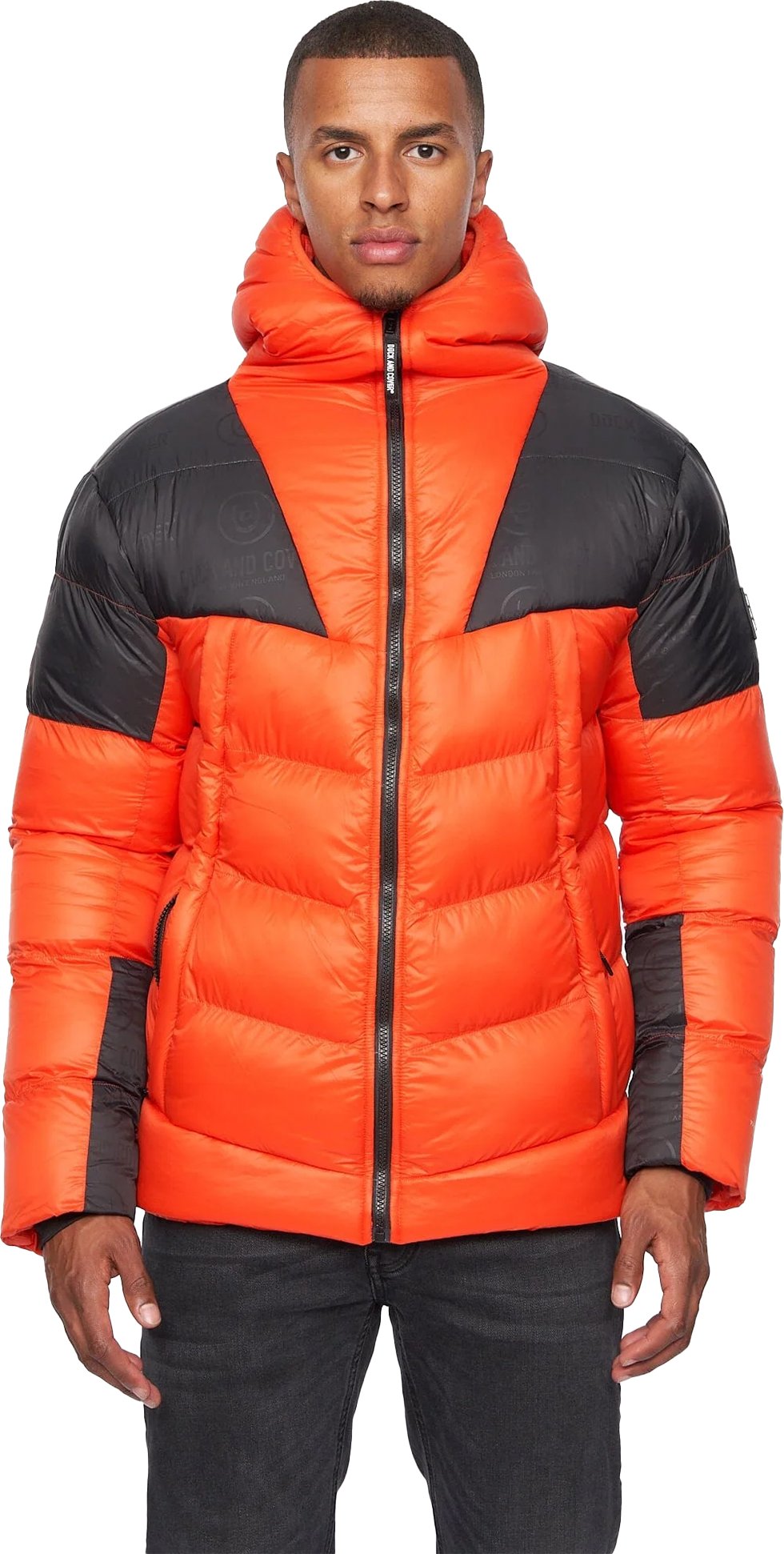 Duck and Cover - "Raymax" Steppjacke für Herren (Orange)