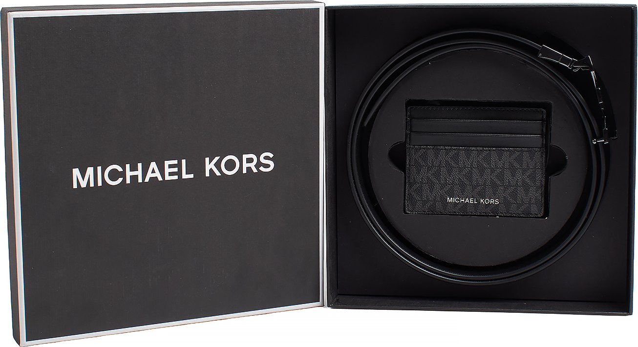 Herren-Geschenkset: Gürtel und Kartenetui mit Logo 36S4LGFY6B