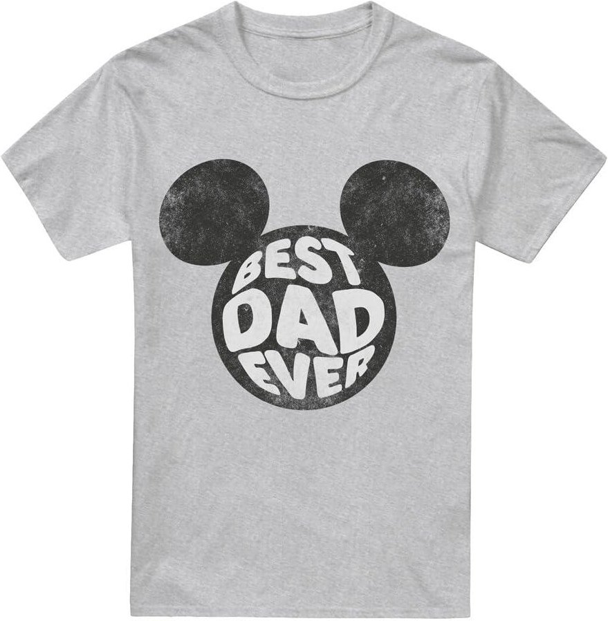 Disney - "Best Dad Ever" T-Shirt für Herren (Sport Heide)