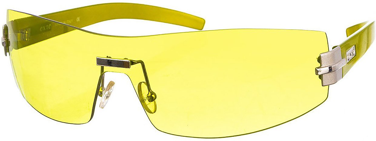 Acetat-Sonnenbrille in rechteckiger Form EX-69-S-0C1 Damen
