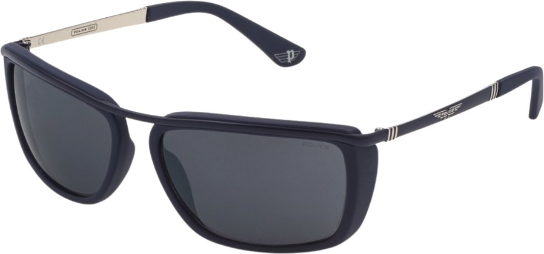Mattblaue Police-Sonnenbrille