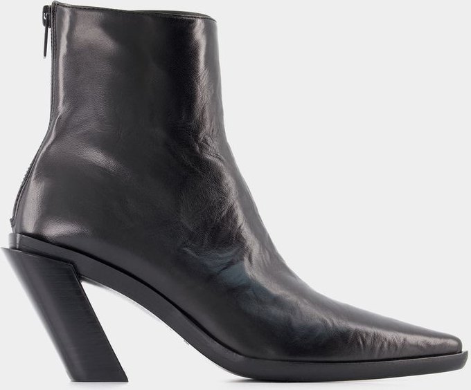 Florentine-Stiefeletten - Ann Demeulemeester - Schwarz - Leder