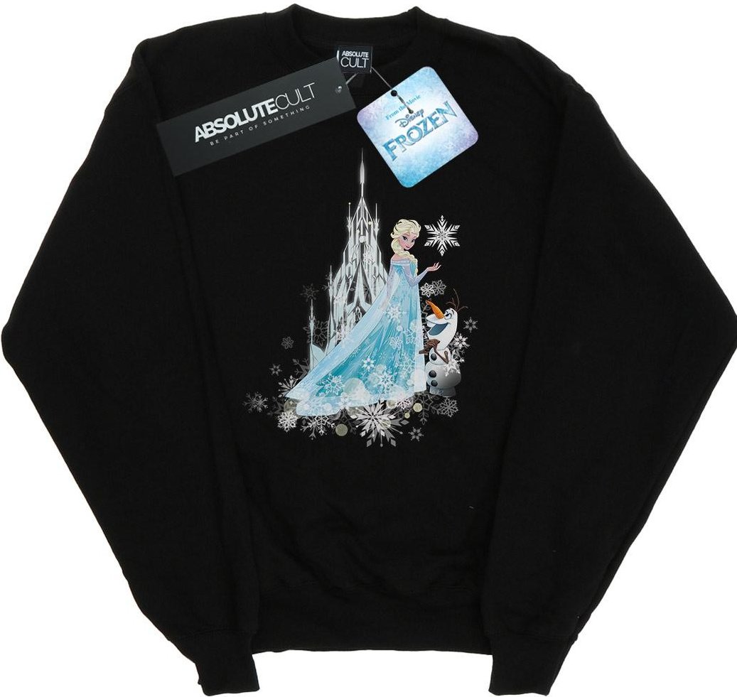 Disney - "Frozen Elsa And Olaf Winter Magic" Sweatshirt für Mädchen (Schwarz)