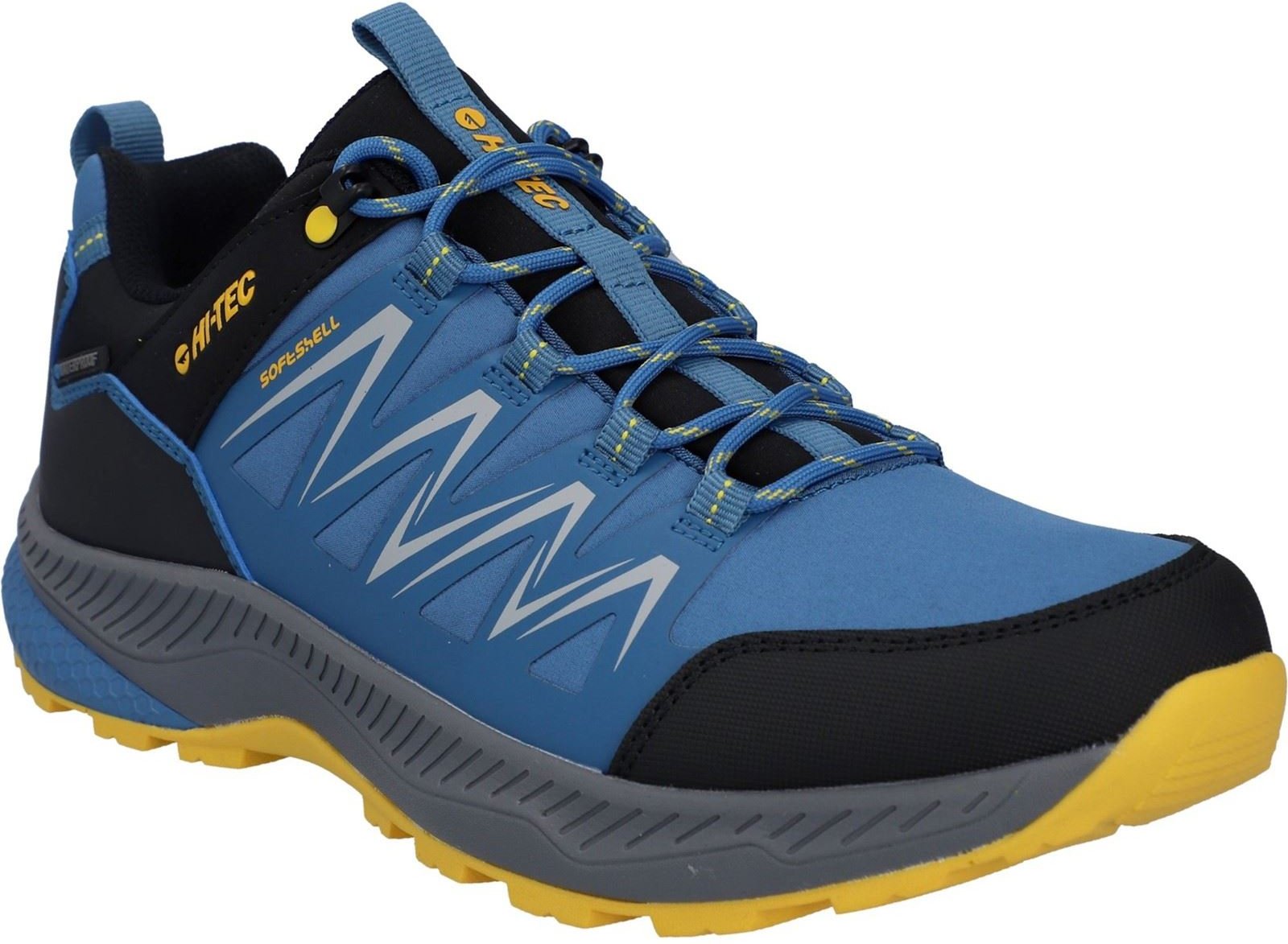 Thumbnail - Hi-Tec Stealth Low Herren Wanderstiefel aus Polyester in Blau/Schwarz/Gelb