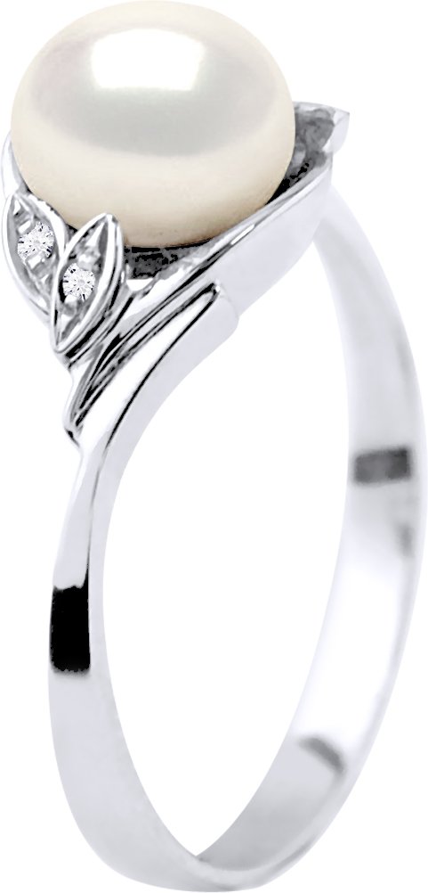 DIADEMA - Ring - Weißgold - Echte Süßwasserperlen - Weiß