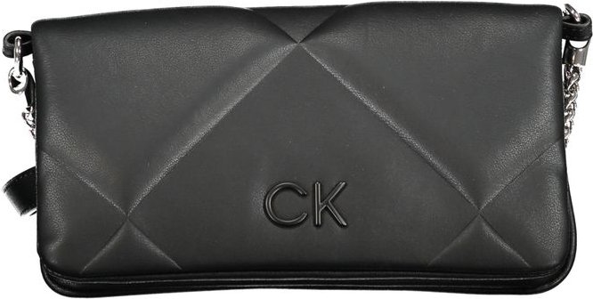 Calvin Klein Schwarze Baumwoll-Handtasche