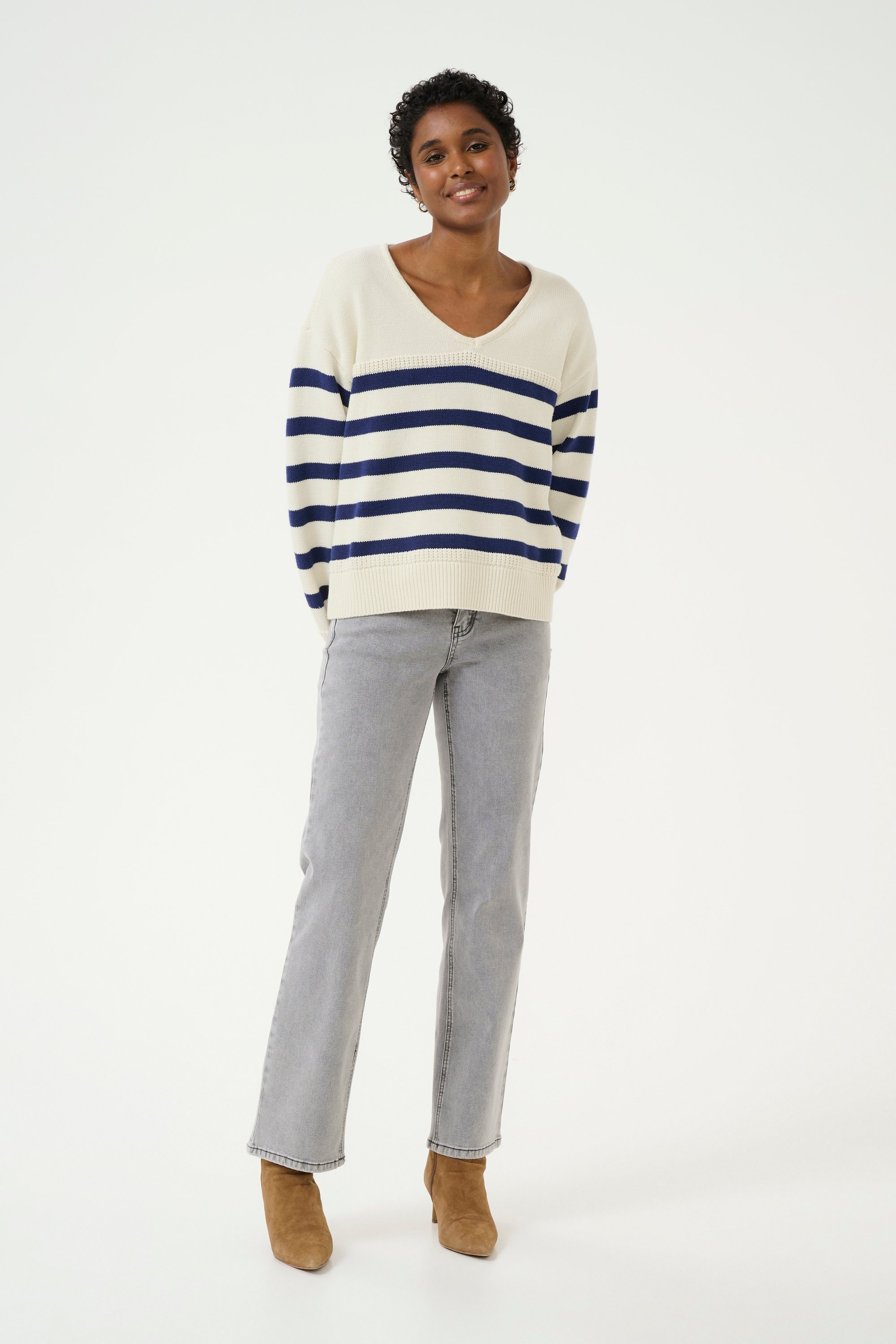 Thumbnail - Strickpullover Regular fit blue white