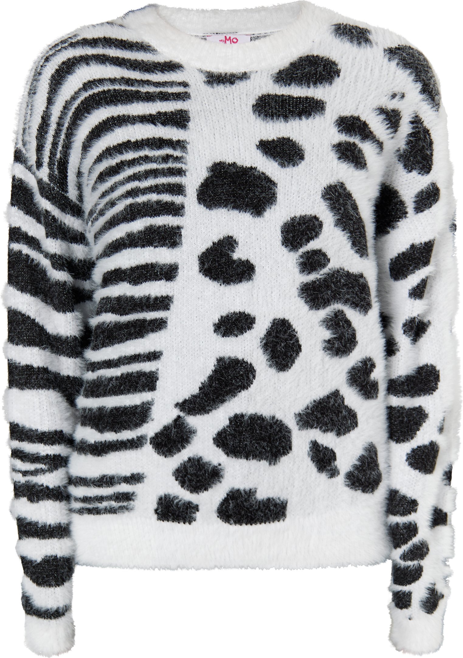 Thumbnail - Mymo Strickpullover Damen weiss