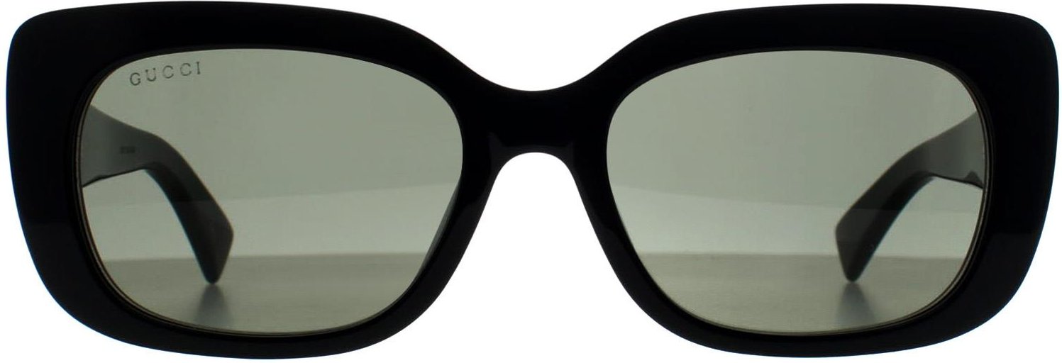 Gucci Rectangle Womens Glänzend Schwarz Grau GG1979SK