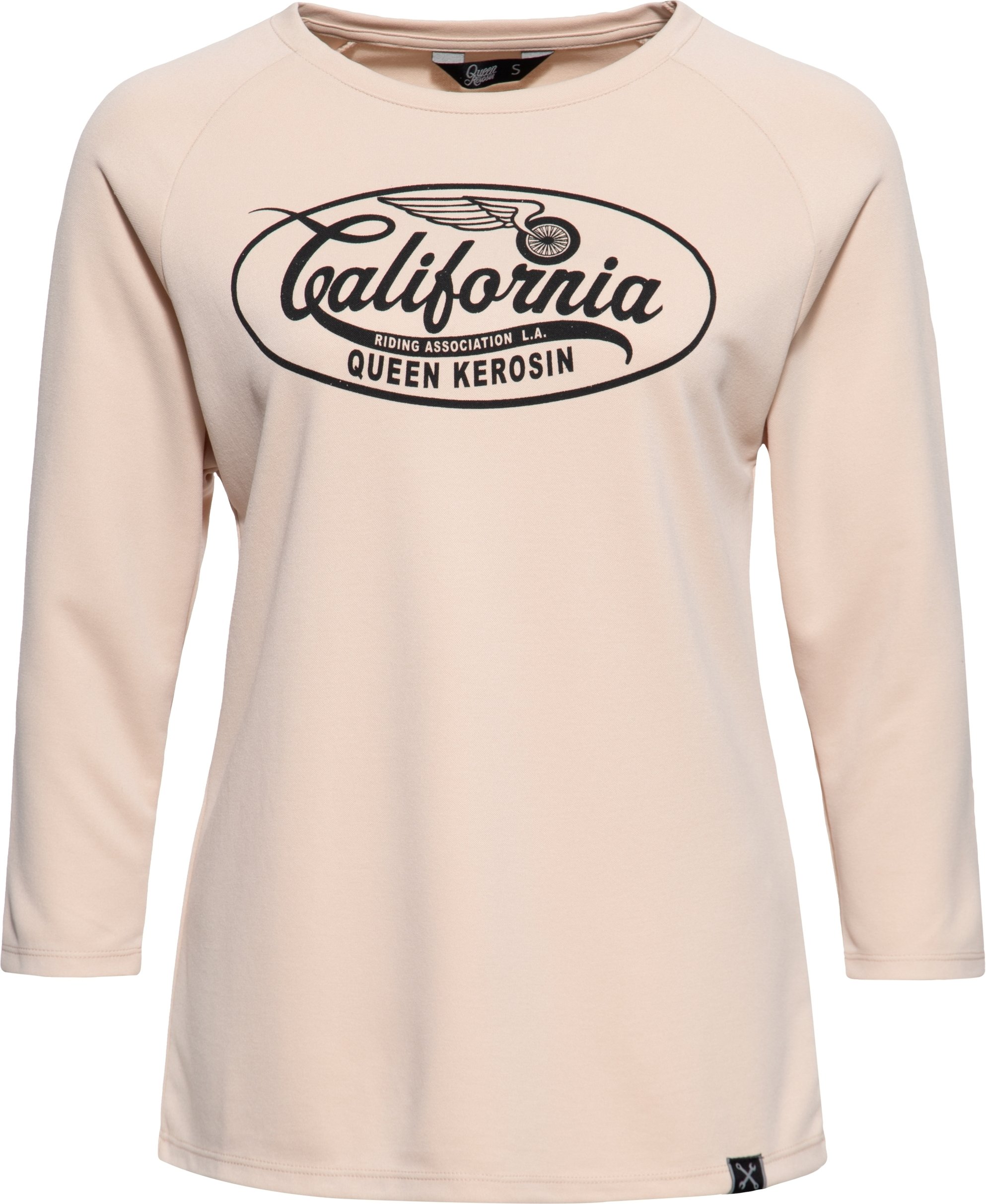 Queen Kerosin Damen Langarmshirt California ecru