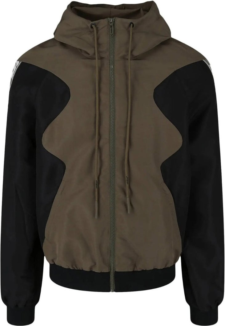 Off-White Athleisure Diag Outline Design Schwarze Jacke