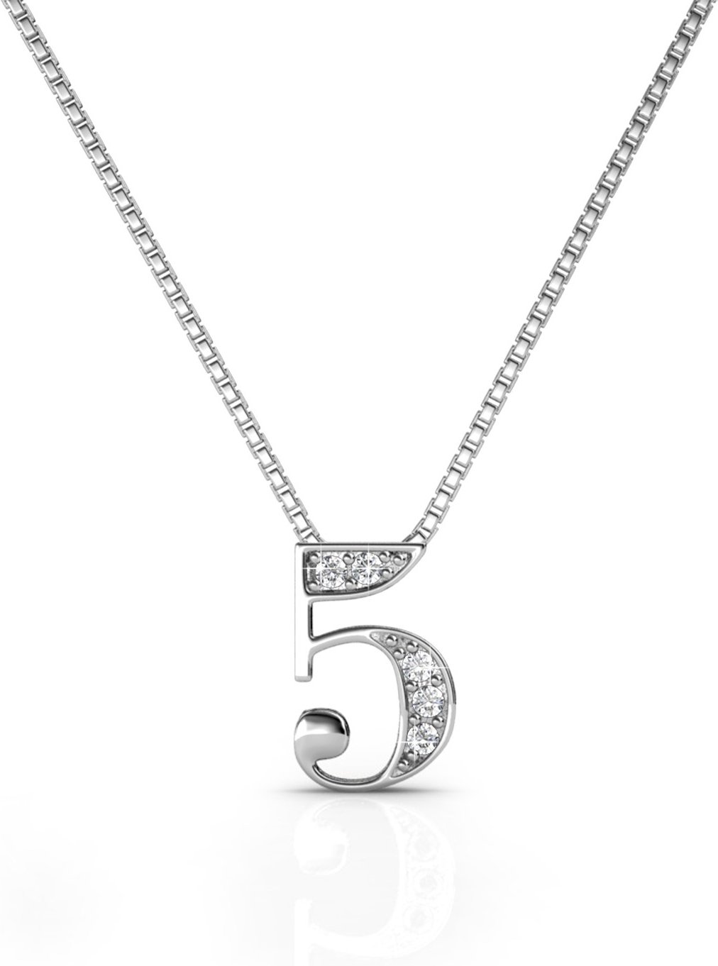 Anhänger Nummer 5 - Silber und Kristall