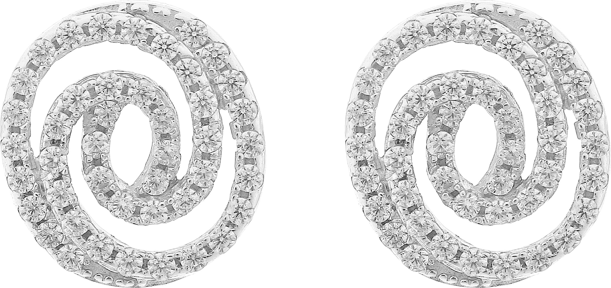 Orphelia 'Roshina' Damen Ohrstecker aus 925er Sterlingsilber - Silber ZO-7274