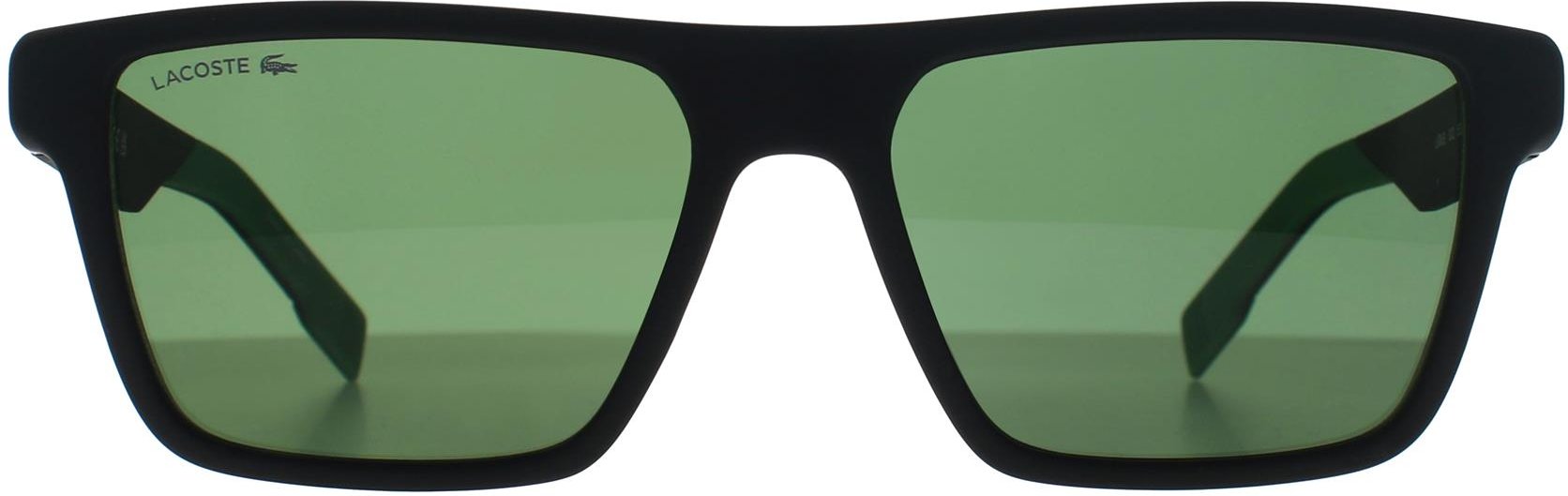 Lacoste Rectangle Mens Matte Schwarz Grün L998S