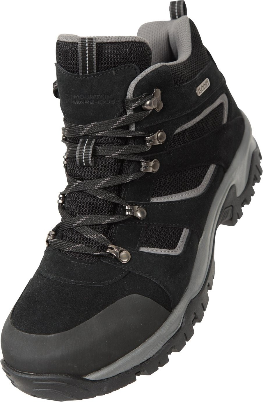 Mountain Warehouse Mens Voyage Wildleder wasserdichte Stiefel (schwarz)