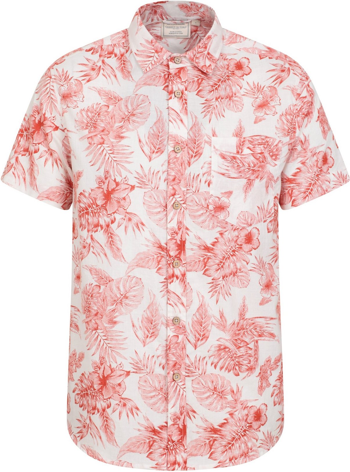Mountain Warehouse - "Tropical" Hemd für Herren (Rostfarben/Weiß)