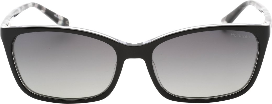 Sonnenbrille im CRY-Stil von Banana Republic, Grau, SF, polarisierte Gläser, Schwarz