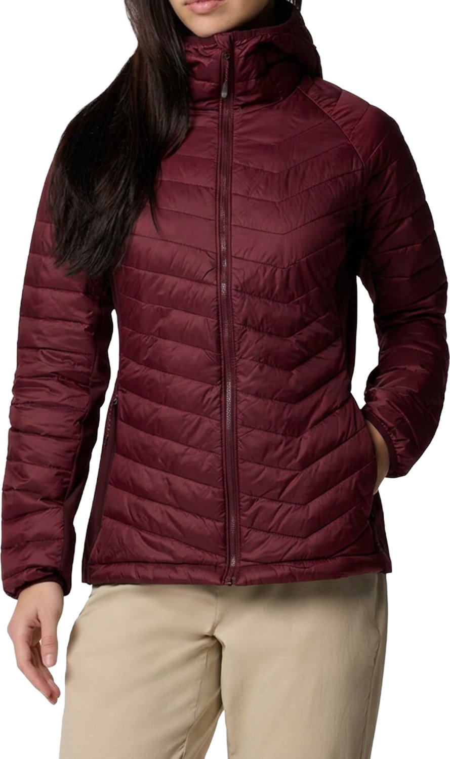 Damen Hybrid Wattierte Jacke mit Kapuze Powder Pass™ II 2126122
