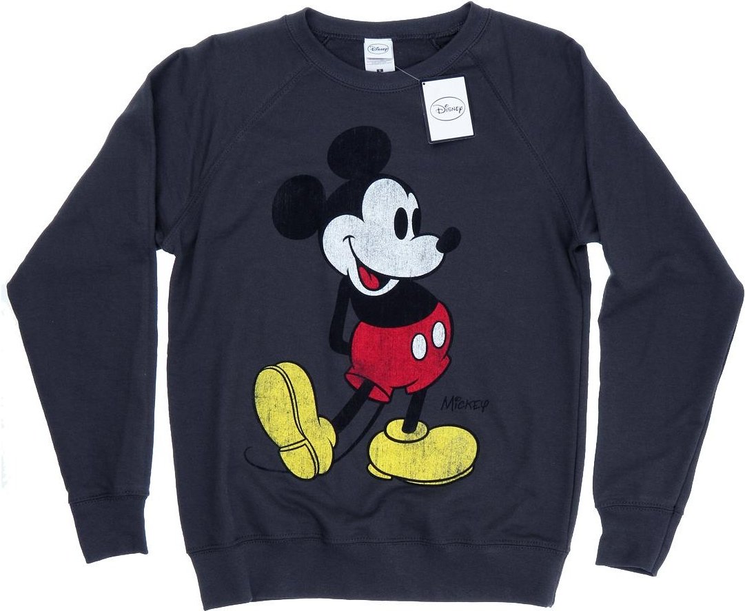 Disney Damen/Damen Mickey Mouse Classic Kick Sweatshirt (Dark Heather)