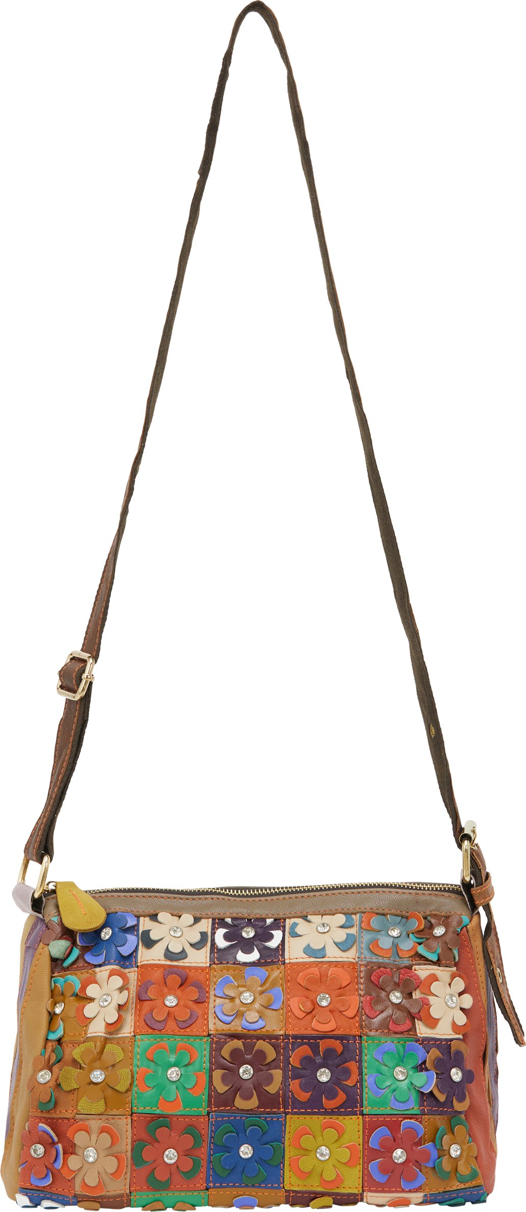 IZIA Umhängetasche Umhängetasche Frauen Kaffee Multicolor